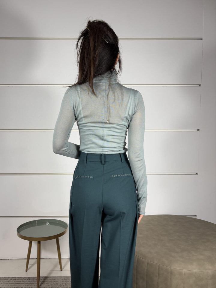 DOLCEVITA IN LANA LEGGERA COLORE VERDE 2K0347K034G618 PATRIZIA PEPE PREVIEW