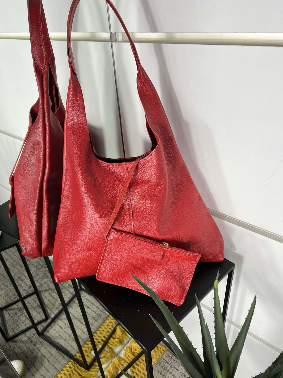 borsa in pelle a spalla rossa DO-B0124ROSSO FEMME CAFE SELECTION