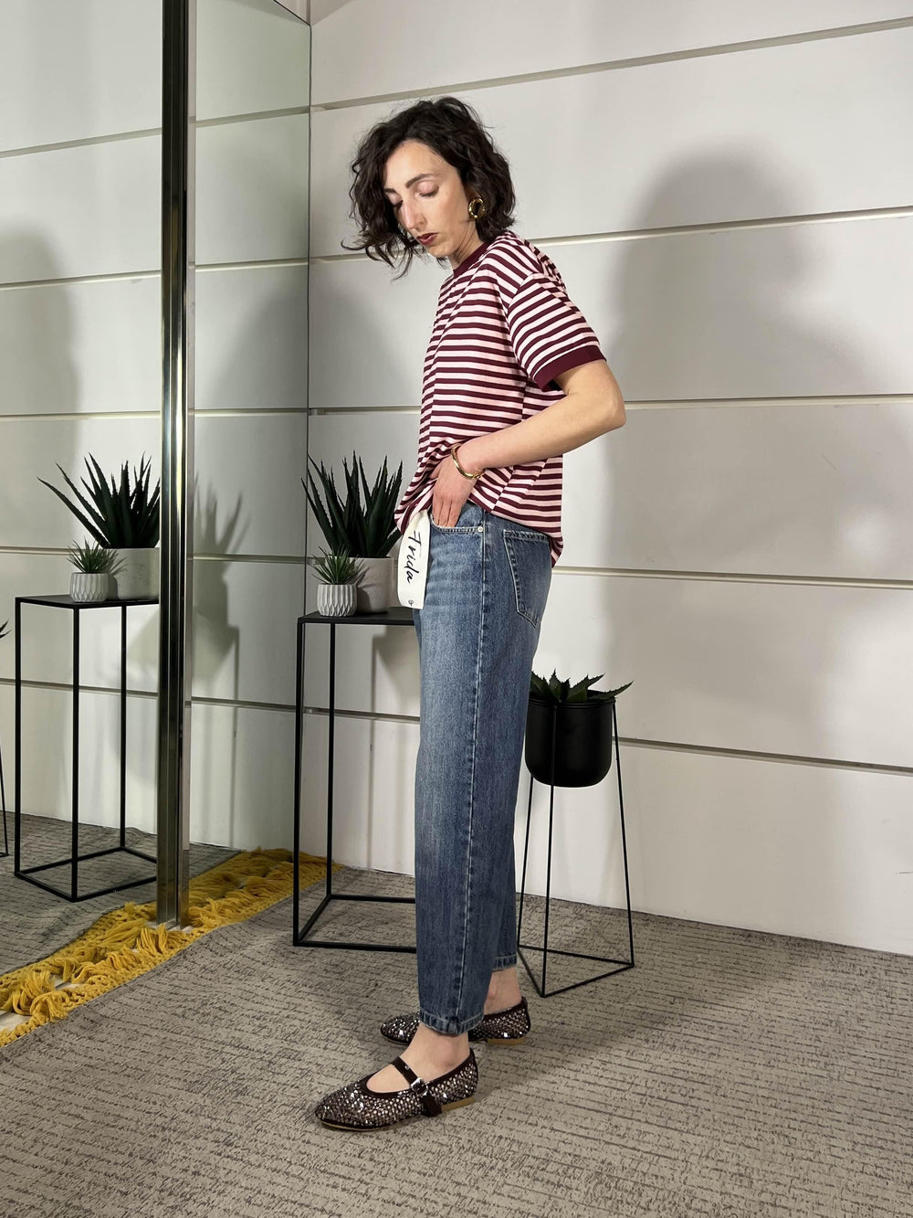 jeans modello frida denim blu V02O0652DENIM BLU PHILIA LOFT