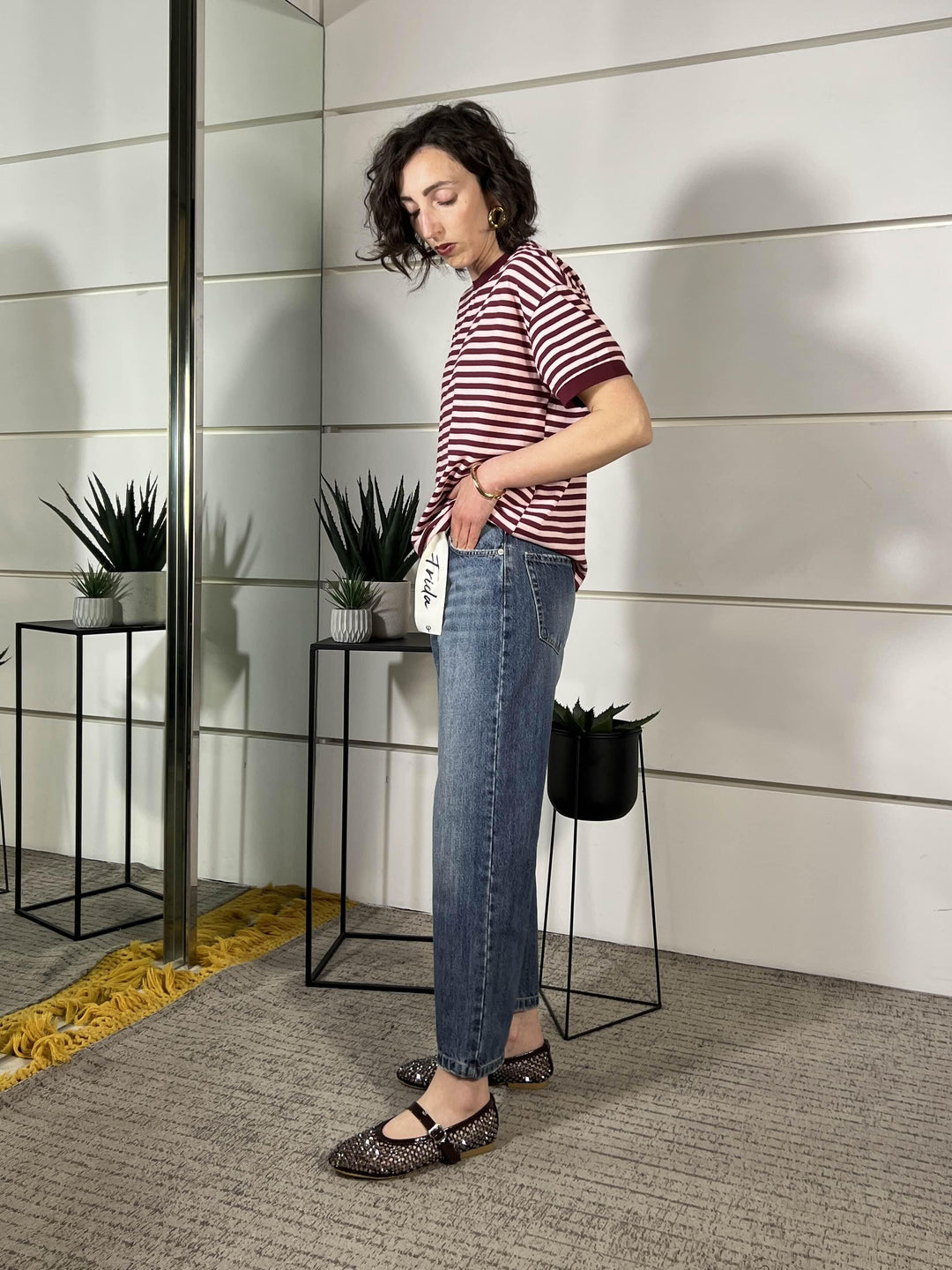 jeans modello frida denim blu V02O0652DENIM BLU PHILIA LOFT