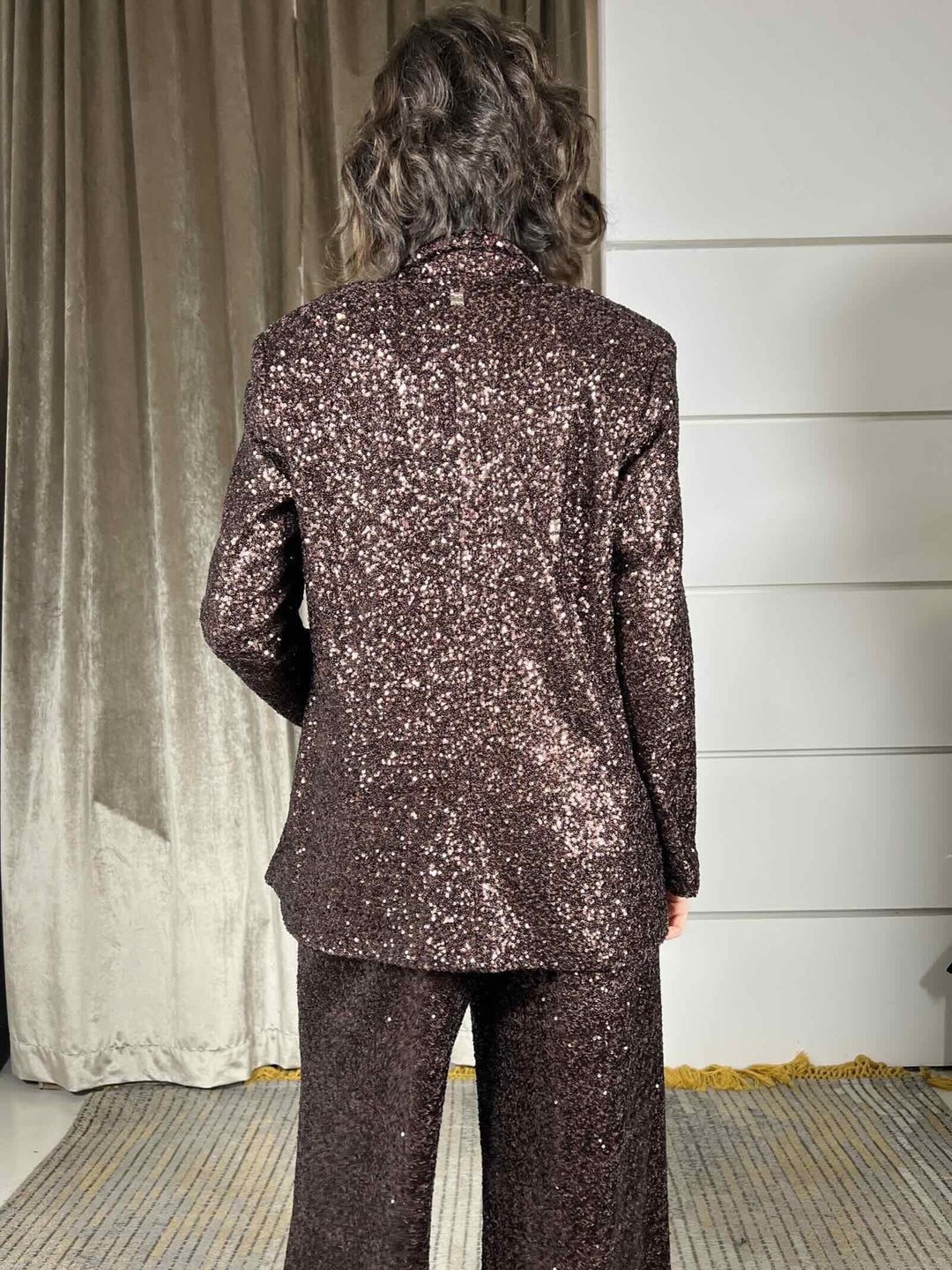 giacca con paillettes arabica marrone G185PYMA646ARABICA MANILA GRACE