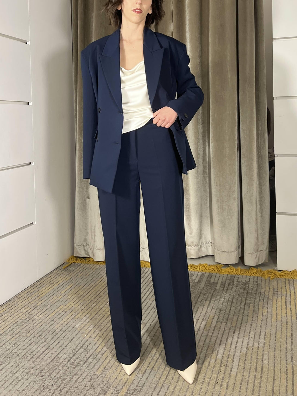 pantalone a palazzo blu TAB0025BLU VICOLO