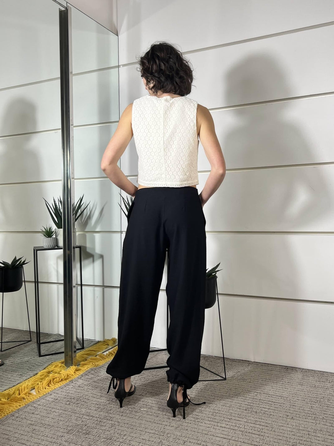 pantalone balloon nero WPA26SDNERO TWO WAY