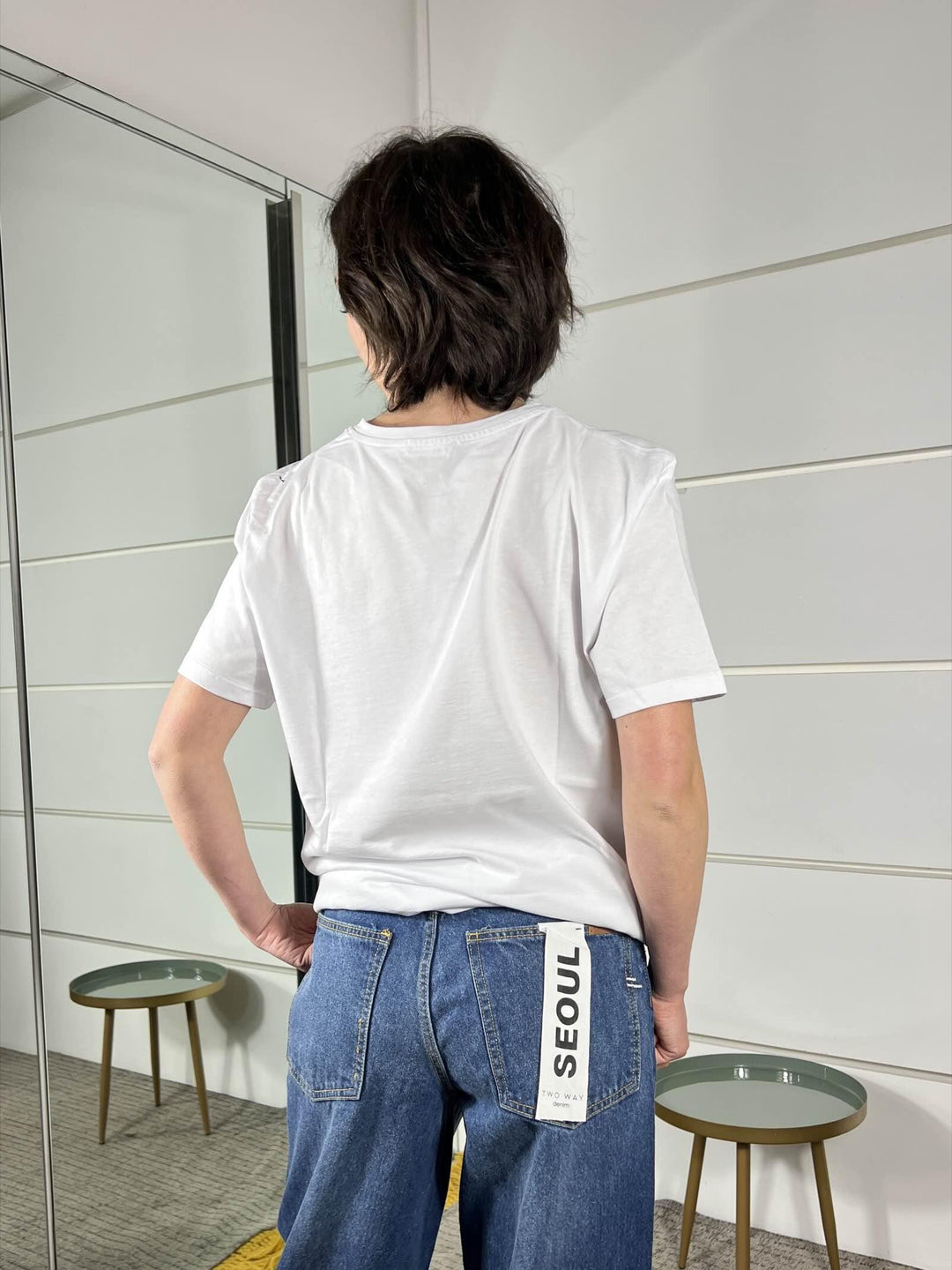 t-shirt manica corta stampa wild west WTS26SGIBIANCA TWO WAY
