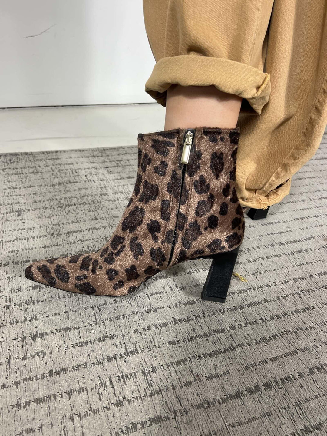 stivaletto in eco cavallino maculato marrone e nocciola NIGI6408 CARLA G. SCARPE