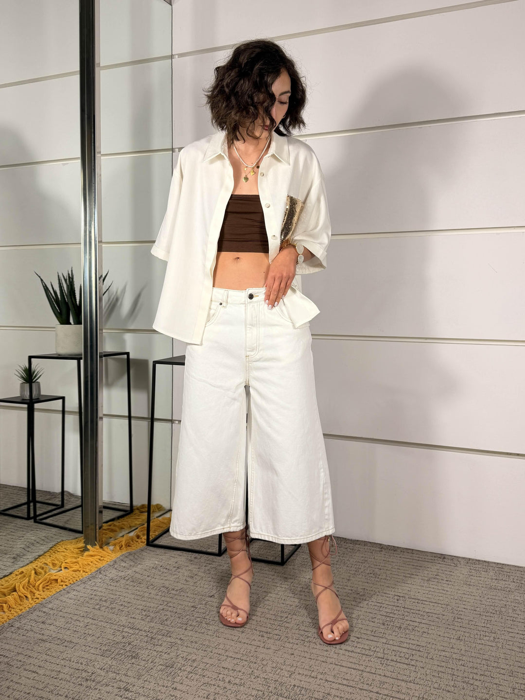 bermuda jorts bianco OSAKABIANCO TWO WAY
