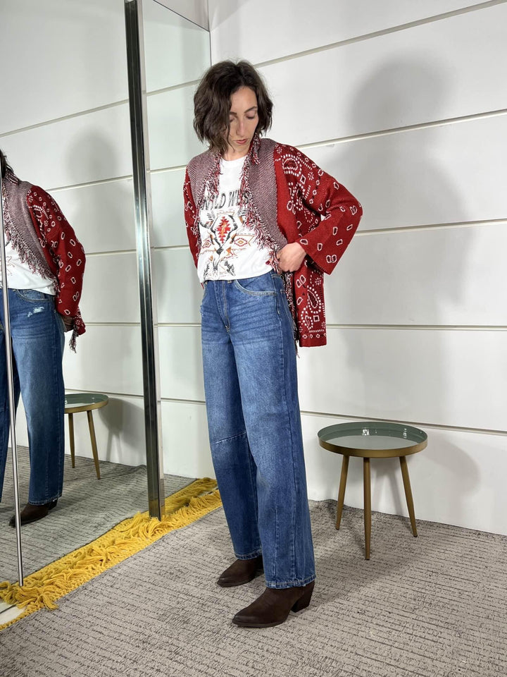 jeans barrel fit seul medium blu SEOULMEDIUM BLUE TWO WAY