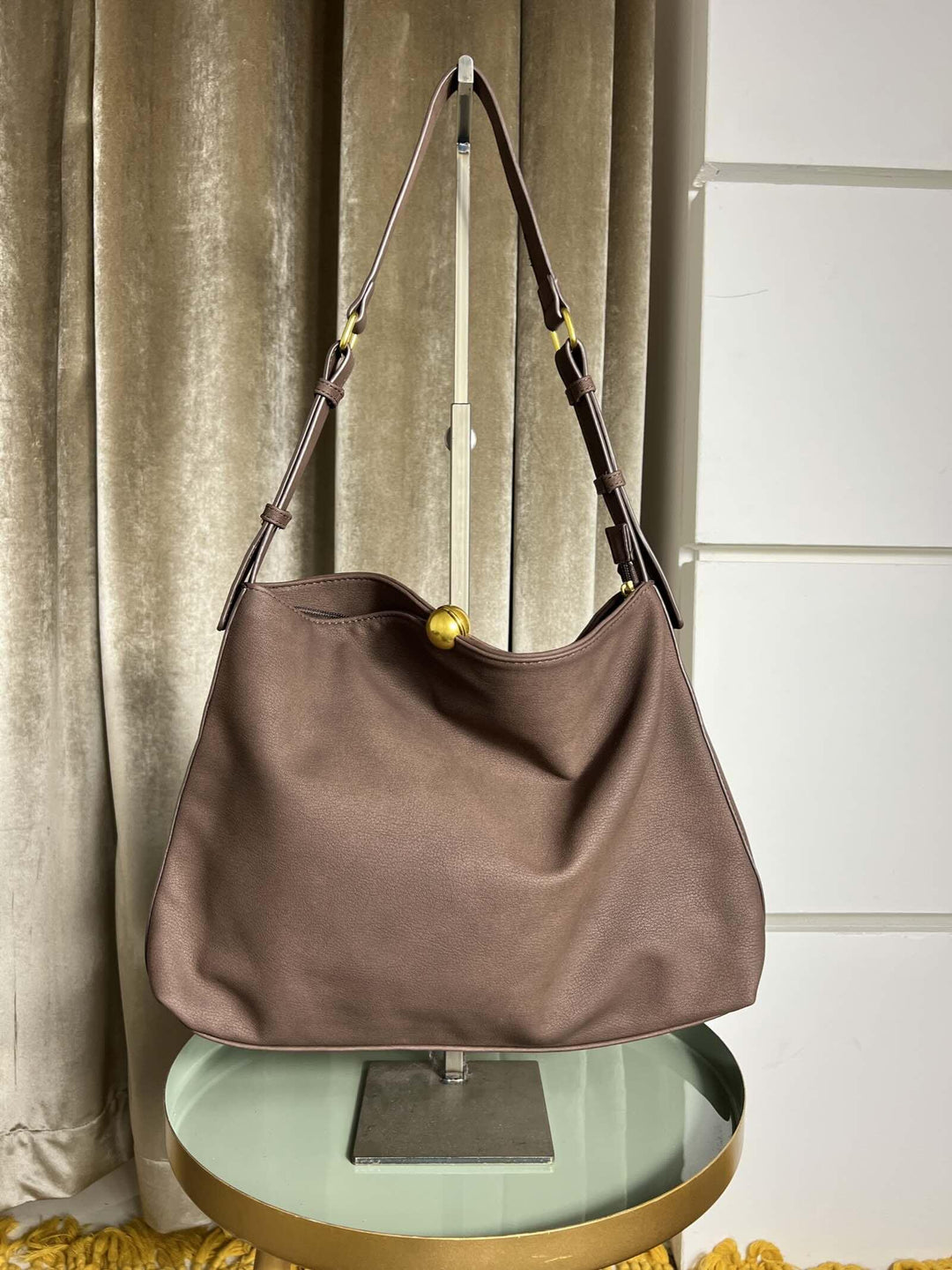 borsa media a spalla in ecopelle coffee S6301-30COFFEE FEMME CAFE SELECTION