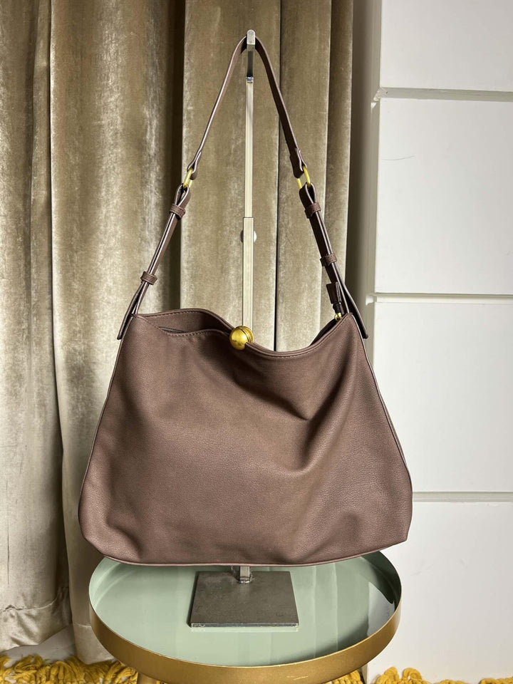 borsa media a spalla in ecopelle coffee S6301-30COFFEE FEMME CAFE SELECTION