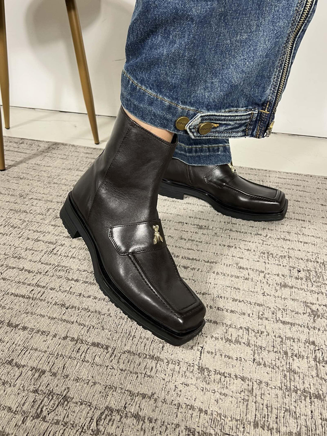 Tronchetto moro punta quadrata 2Y0034L048B856 PATRIZIA PEPE