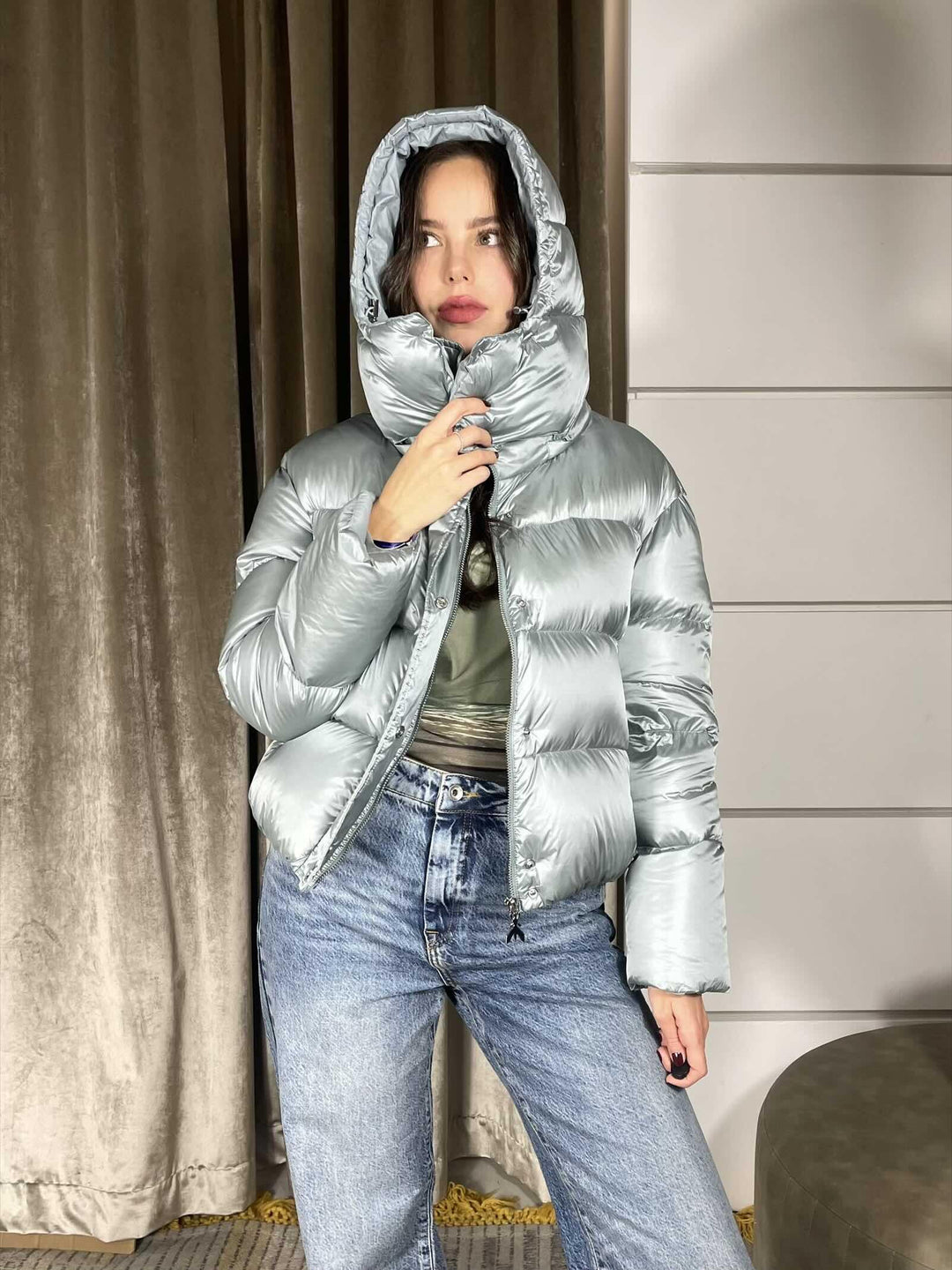 PIUMINO IMBOTTITO CORTO CON CAPPUCCIO 2O0050A9M0G618 PATRIZIA PEPE PREVIEW