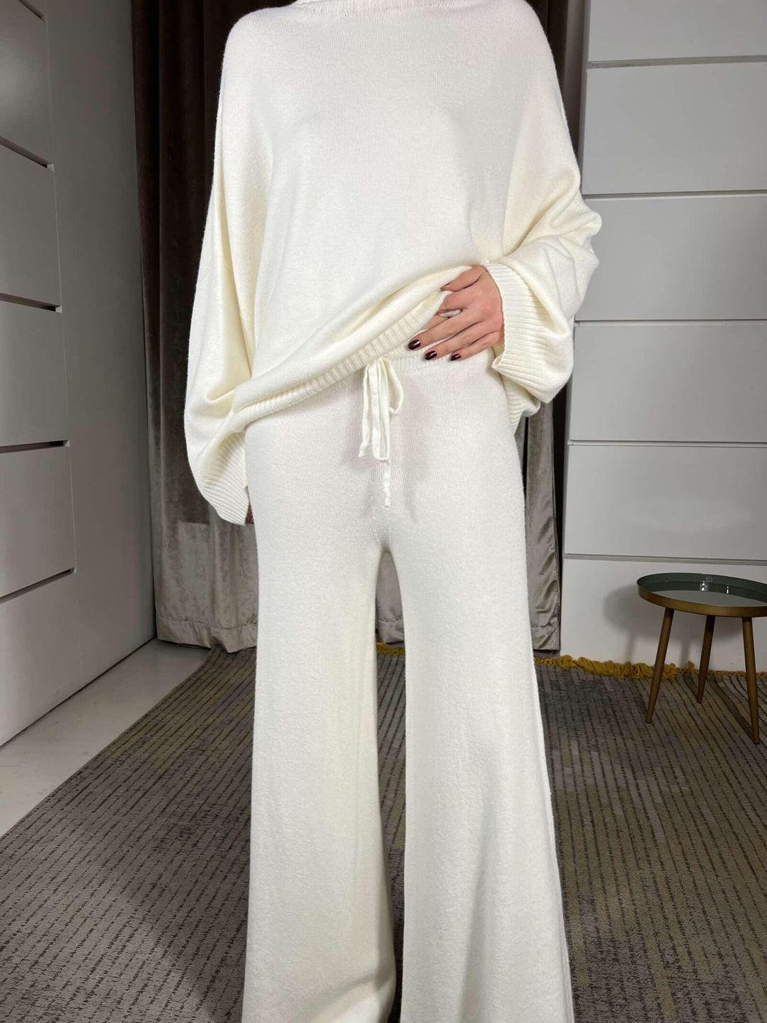 pantalone in maglia a palazzo butterfly P30258853279 IMPERIAL