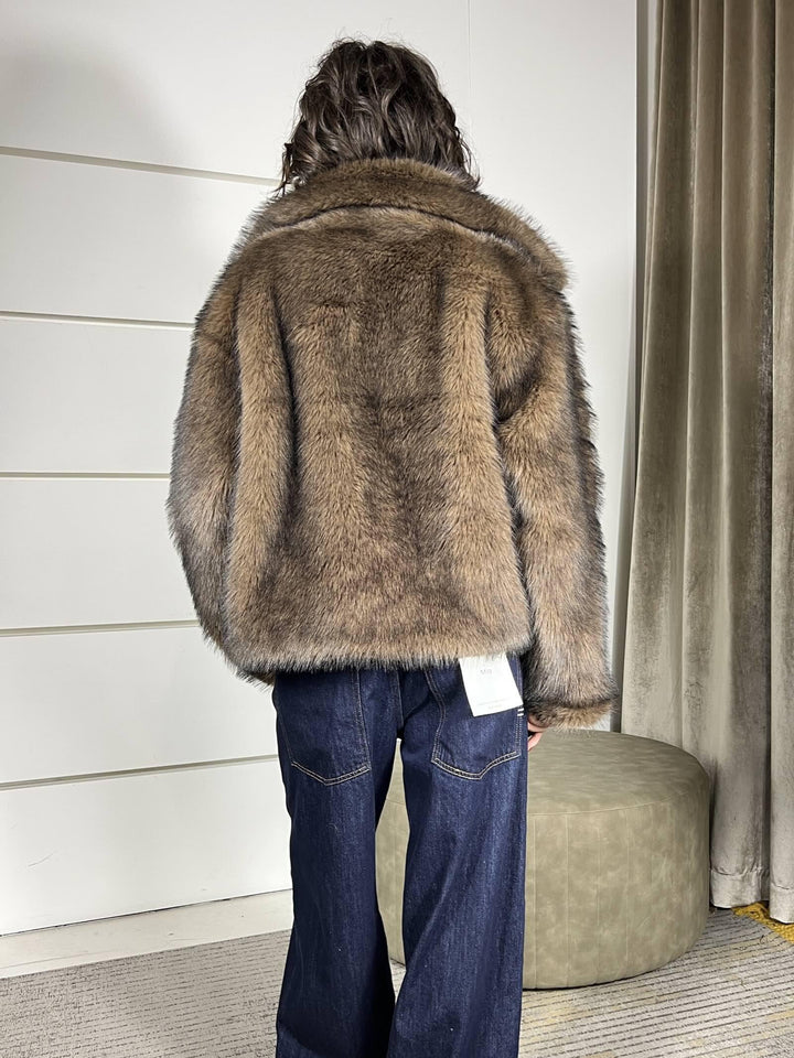giubbotto in denimscuro  reversibile diventa una ecopelliccia TF0079DENIM SCURO VICOLO