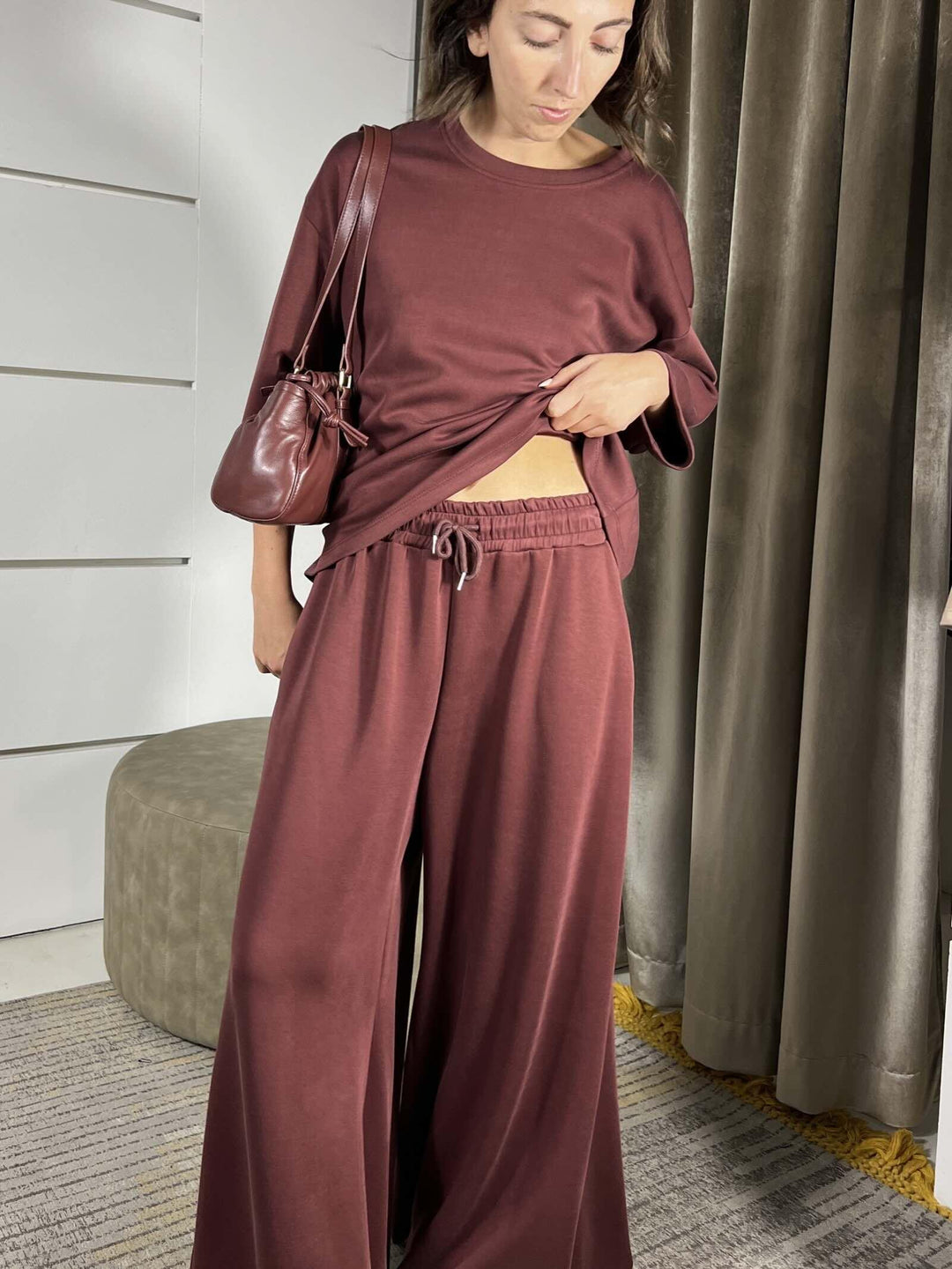 COMPLETO VINO FELPA E PANTALONE ALASKAVINO SUSY MIX