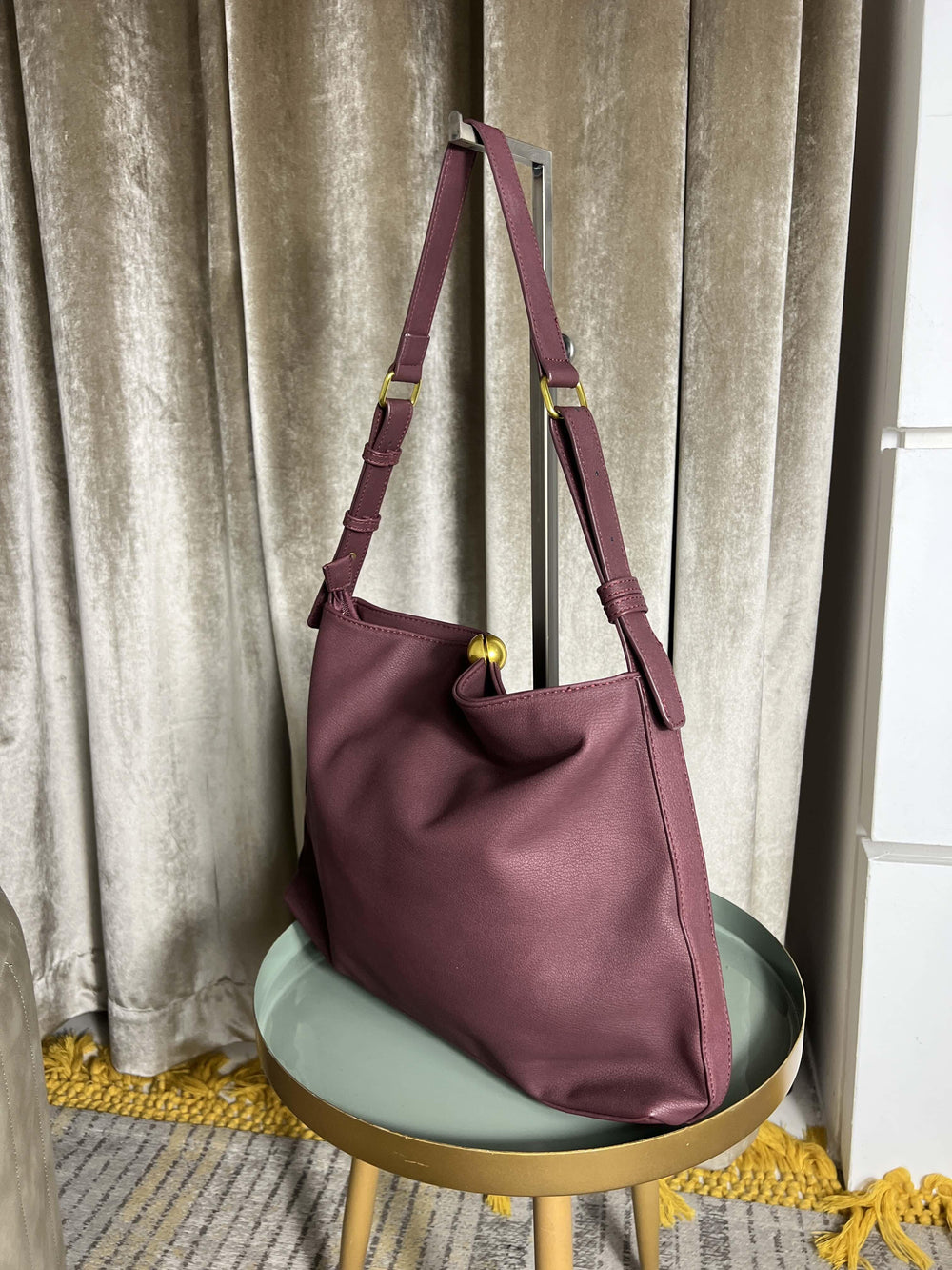 borsa media a spalla in ecopelle red S6301-30RED FEMME CAFE SELECTION