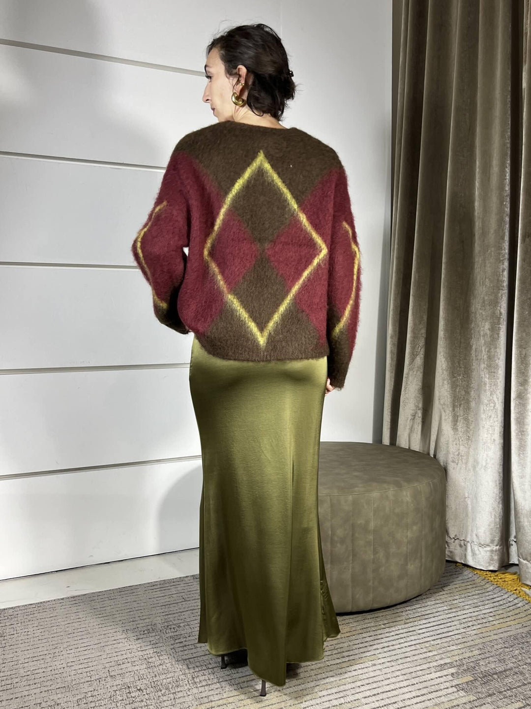 gonna satin in viscosa elasticizzata  juniper GWG-P039JUNIPER HAVE ONE