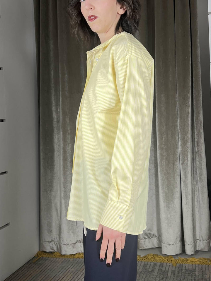 camicia tensione in over a righe 26C3731GIALLO TENSIONE IN