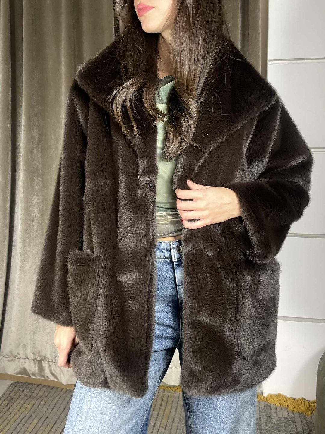 PELLICCIA CON CINTURA SAVO3909 CARLA G