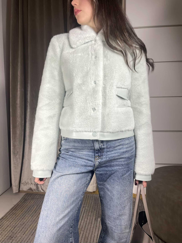 GIUBBOTTO CORTO IN ECOPELLICCIA 8O0204E073G613 PATRIZIA PEPE PREVIEW