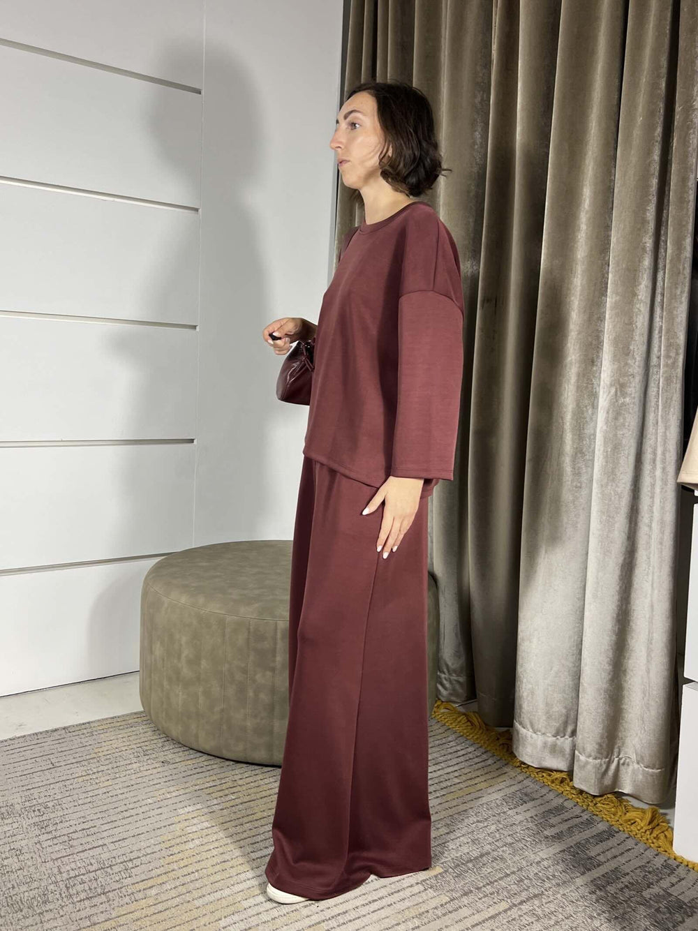 COMPLETO VINO FELPA E PANTALONE ALASKAVINO SUSY MIX