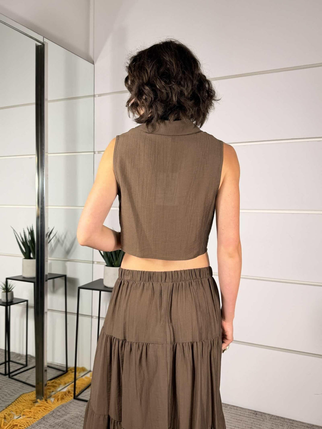 camicia smanicata con nodo moro 10803MORO SUSY MIX