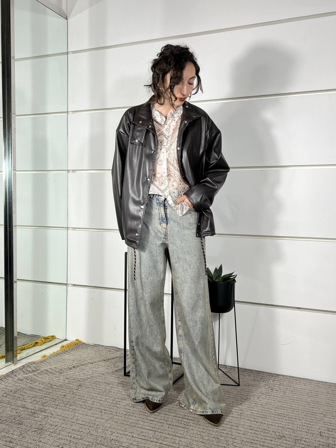 jeans wide leg lavaggio al the JMIKYLV051JEANS SUSY MIX