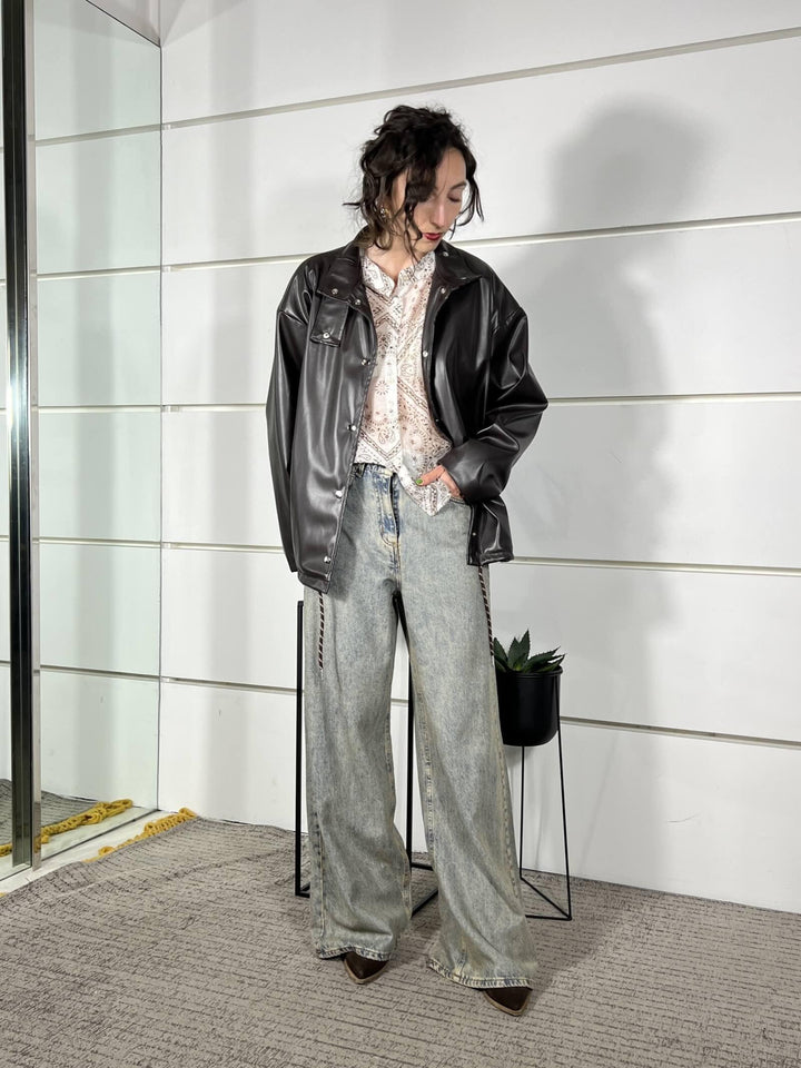 jeans wide leg lavaggio al the JMIKYLV051JEANS SUSY MIX