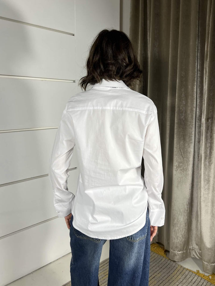 CAMICIA BIANCA CON CRAVATTA 26C824BIANCO TENSIONE IN