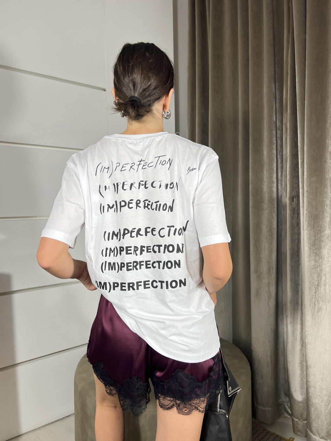 T-SHIRT (IM)PERFECTION BIANCA MANICA CORTA 2M4521J365W103 PATRIZIA PEPE PREVIEW