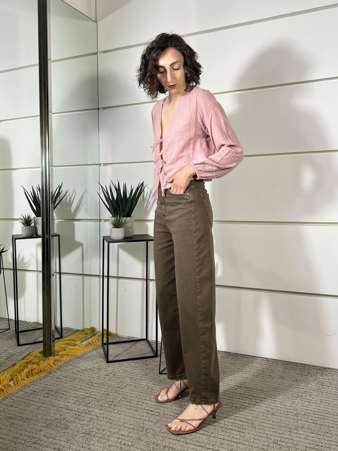 jeans relaxed brill a ovetto moro KIRA-COLORMORO TENSIONE IN