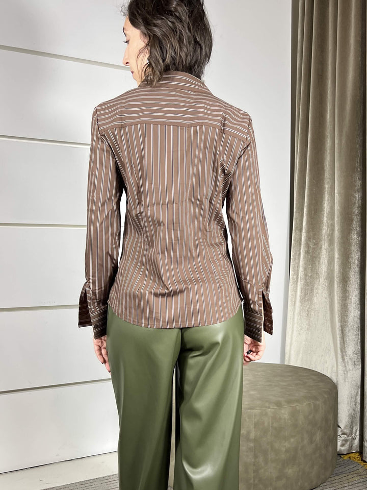 camicia a righe moro 748B10MORO SUSY MIX