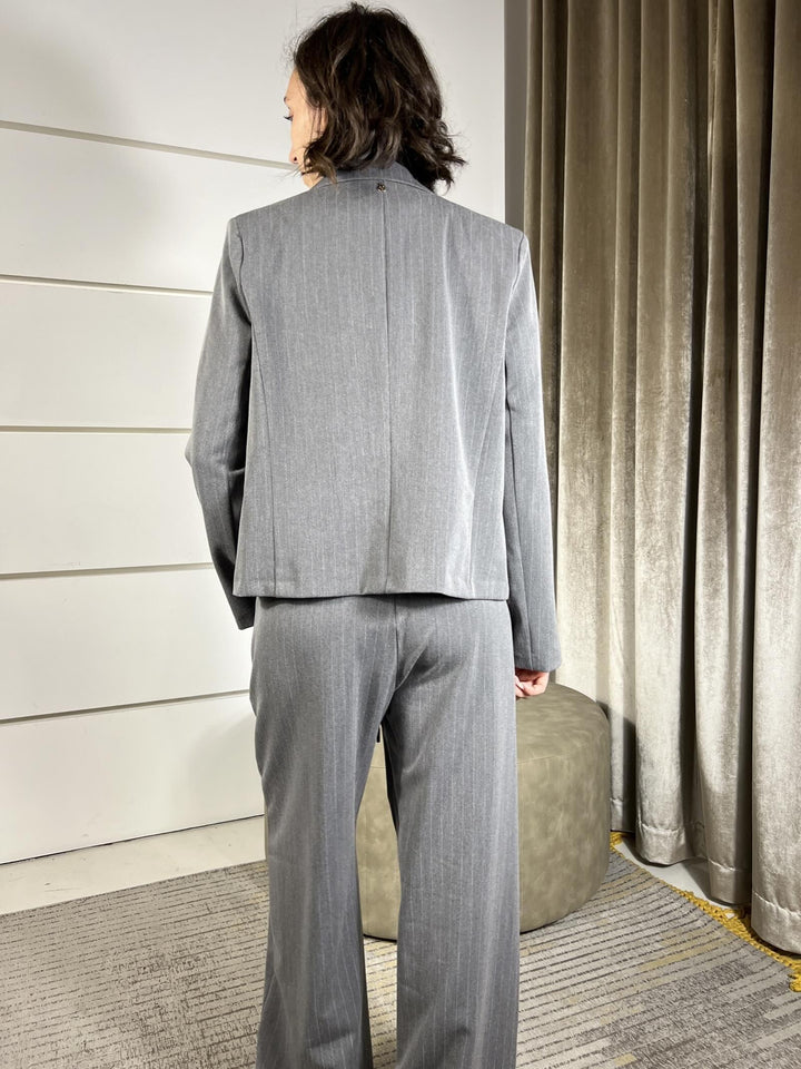 GIACCA GRIGIA GESSATA P01P0172GRIGIO PHILIA LOFT