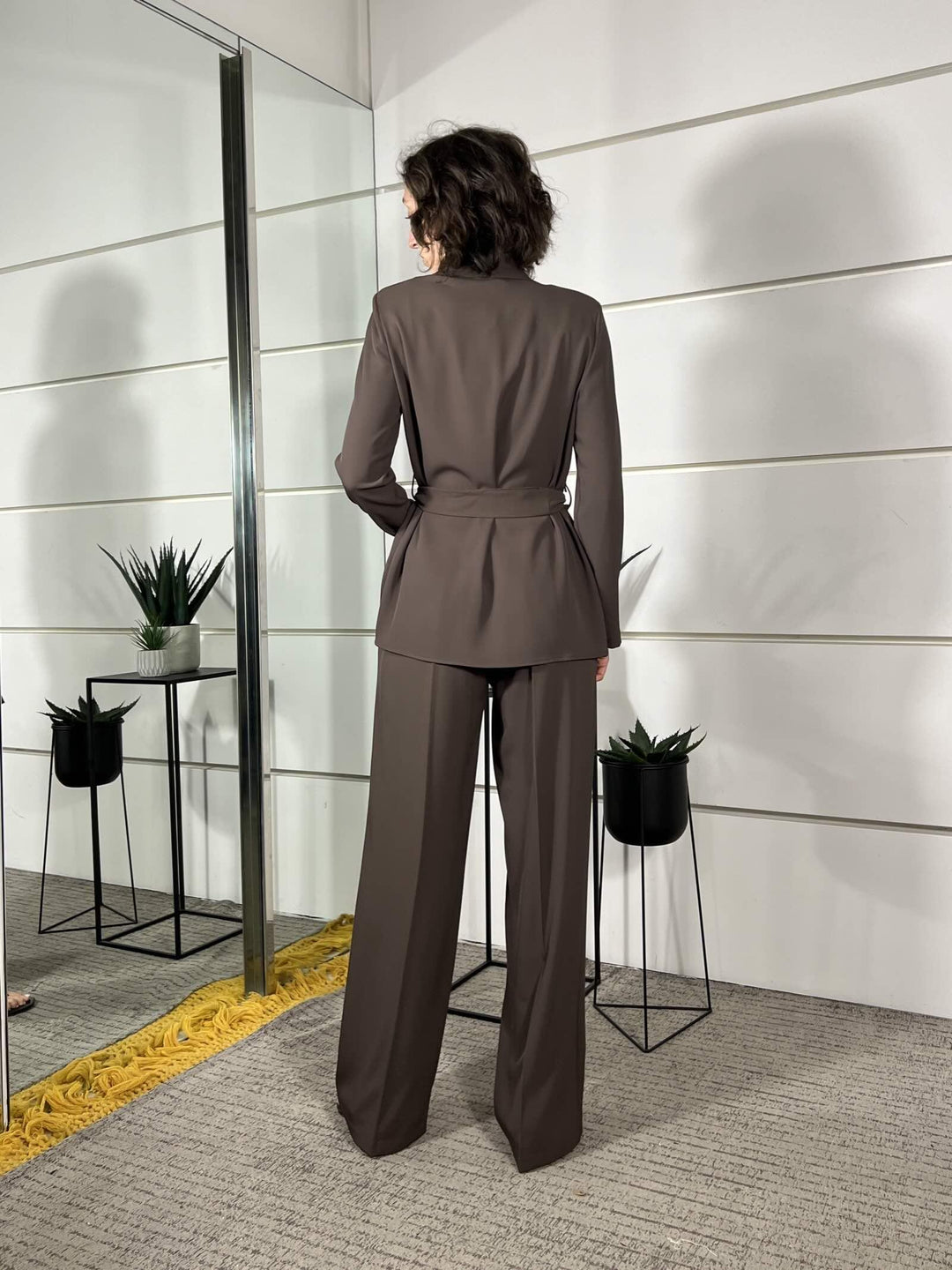 compelto giacca con fiocco e pantalone a palazzo moro 303211MORO SUSY MIX