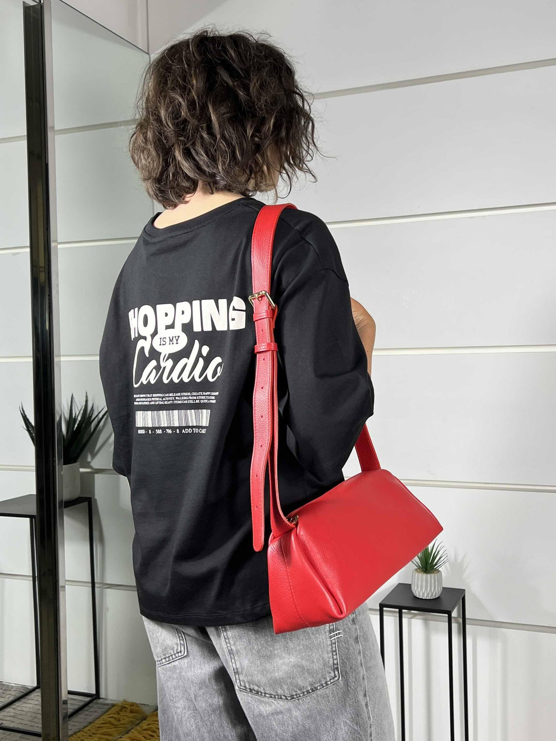borsa in pelle rossa  con tracoola DO-B0163ROSSO FEMME CAFE SELECTION
