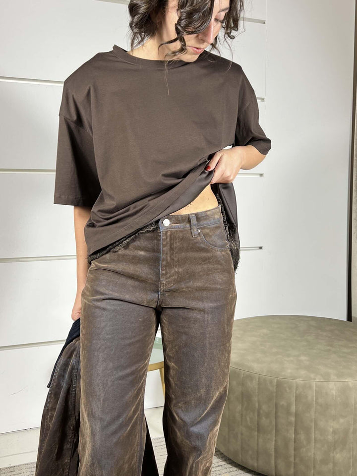 jeans alexeffetto velluto moro DF5069MORO VICOLO