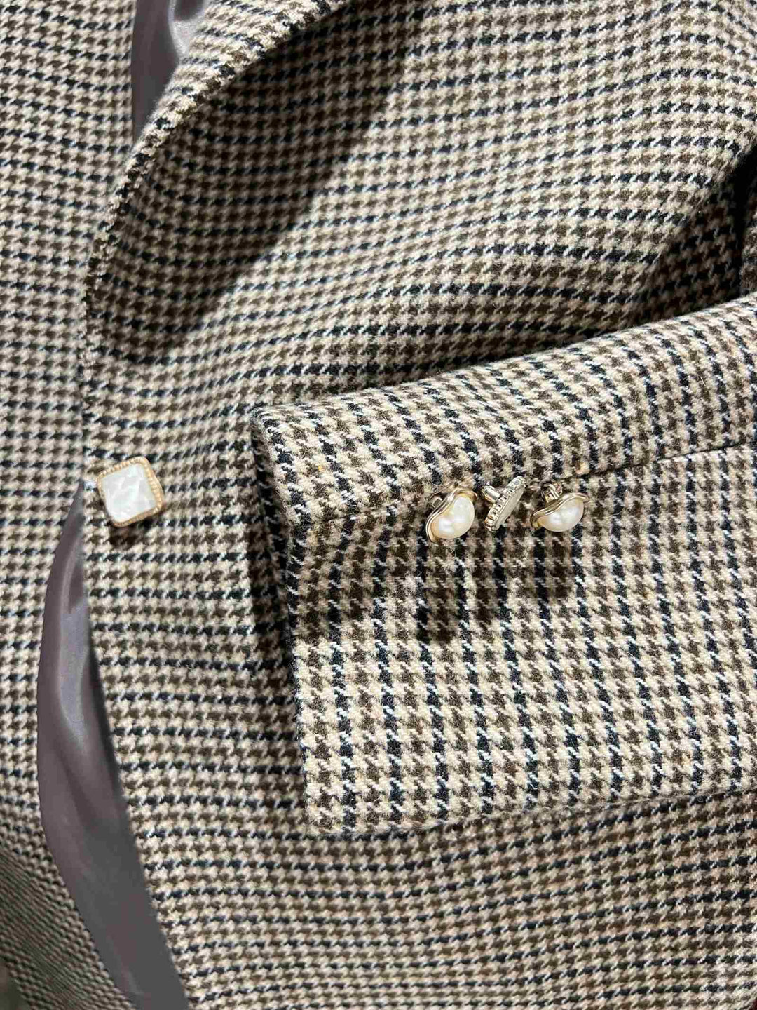 GIACCA CAPPOTTO PIED DE POULE TF0691MARRONE VICOLO