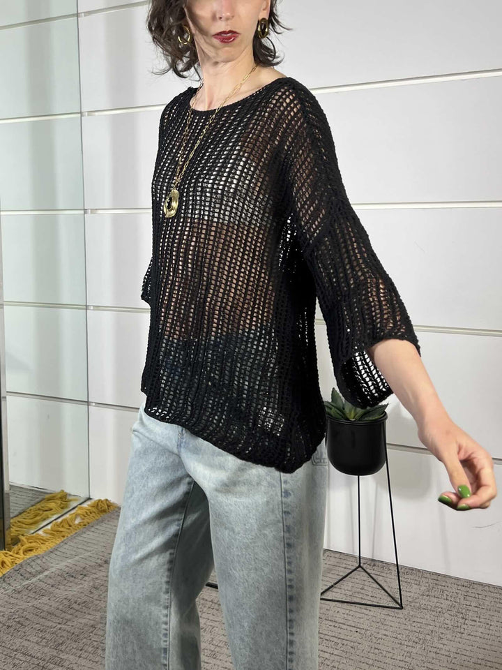 maglia rete nera 2012NERO SUSY MIX