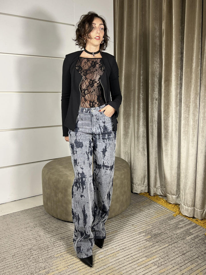 JEANS STAMPA FLOCK RELAXED FIT 2P1737D115CA80 PATRIZIA PEPE PREVIEW