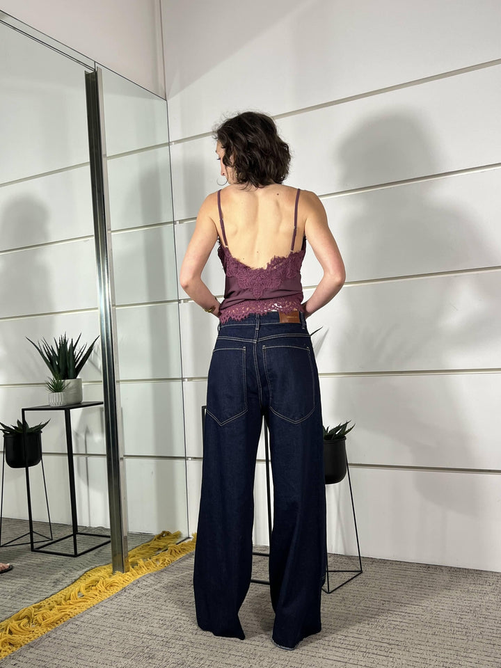 jeans western modello giusi denim scuro GIUSI-WEST-730DENIM BLU TENSIONE IN