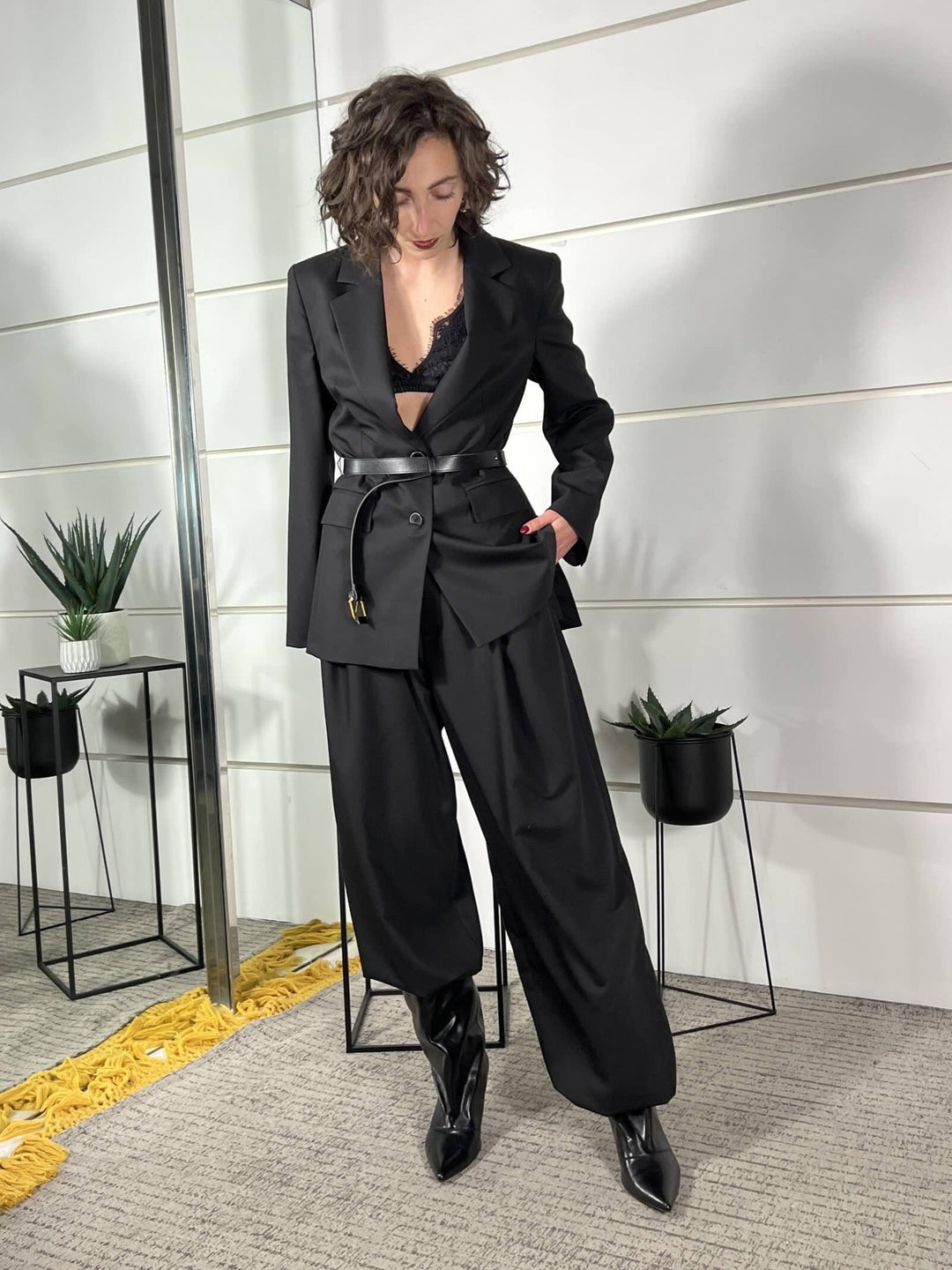 pantalone balloon  nero P6H1LIC1900 IMPERIAL
