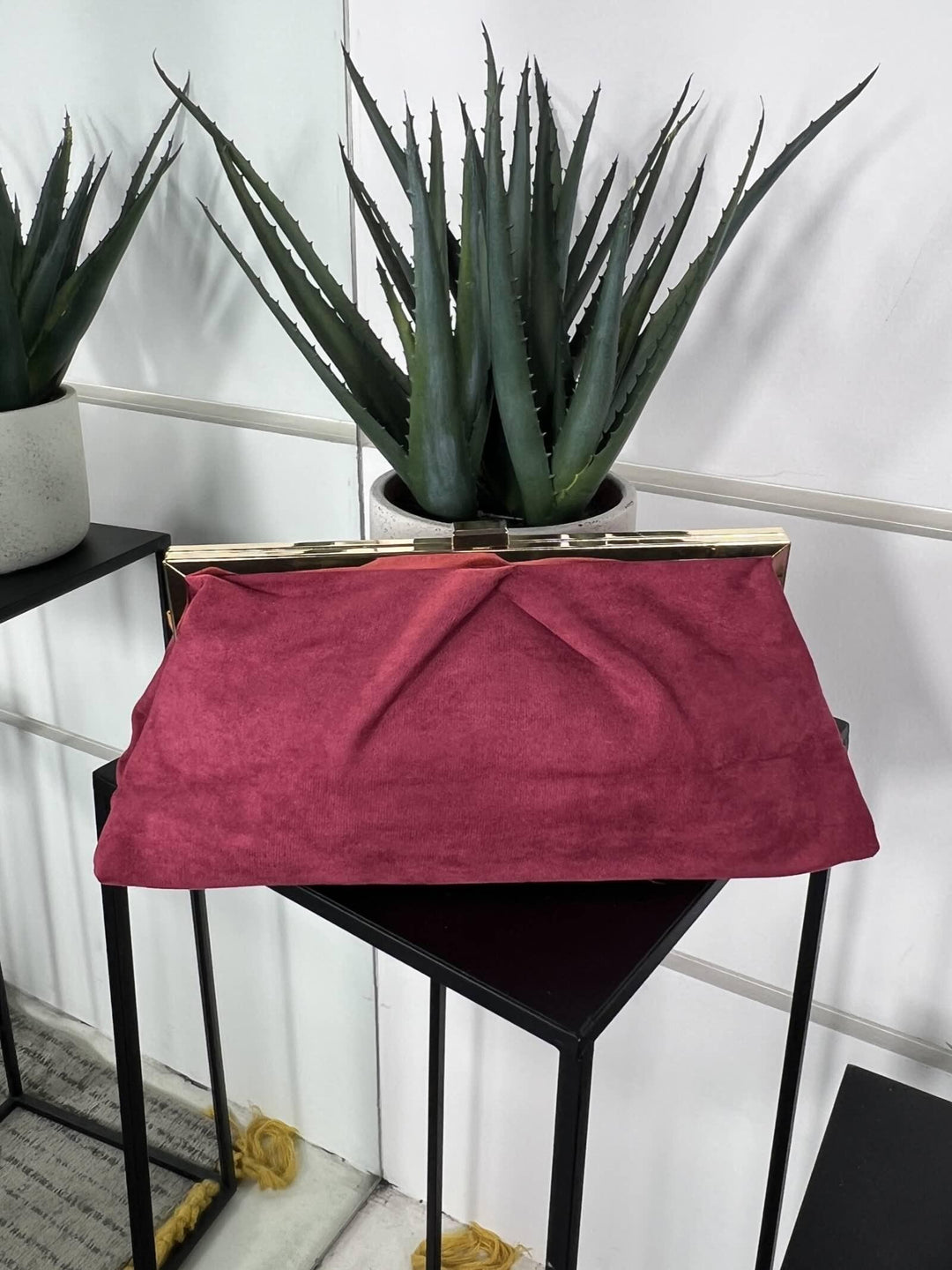 borsa a clutch scamosciata wine red con tracolla FF27497WINE RED FEMME CAFE SELECTION
