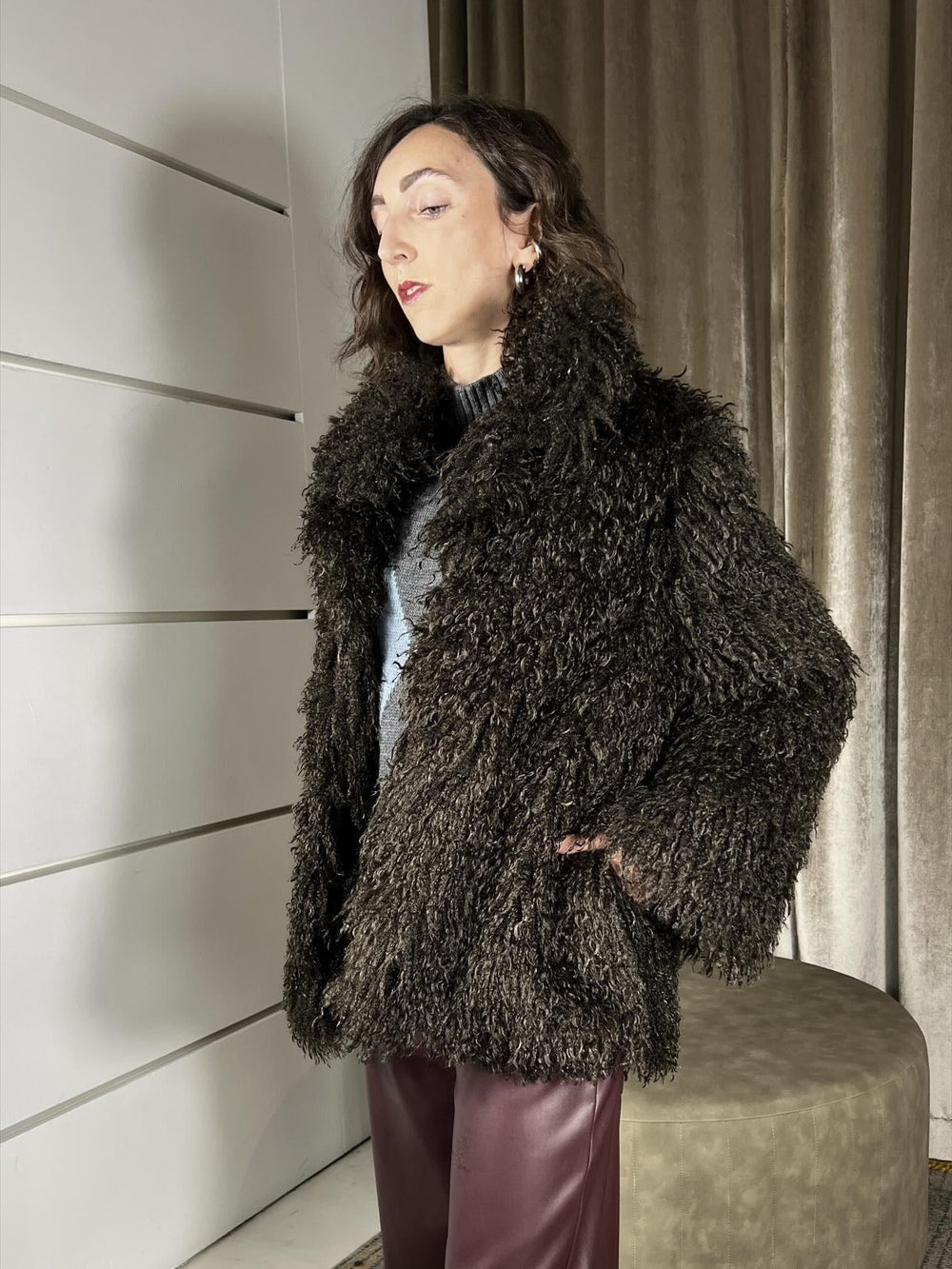 eco pelliccia mongolia over moro KMA-P133MORO HAVE ONE