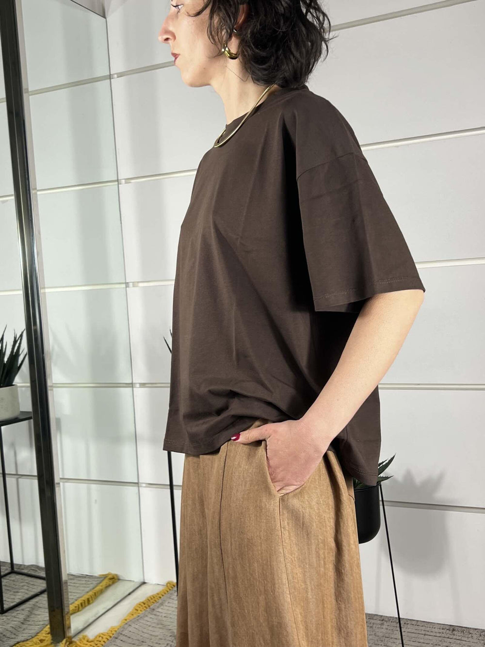 t.shirt over girocollo moro 11935MORO SUSY MIX