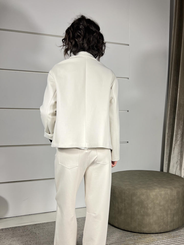 giacca punto milano doppiopetto beige V01A0108BEIGE PHILIA LOFT