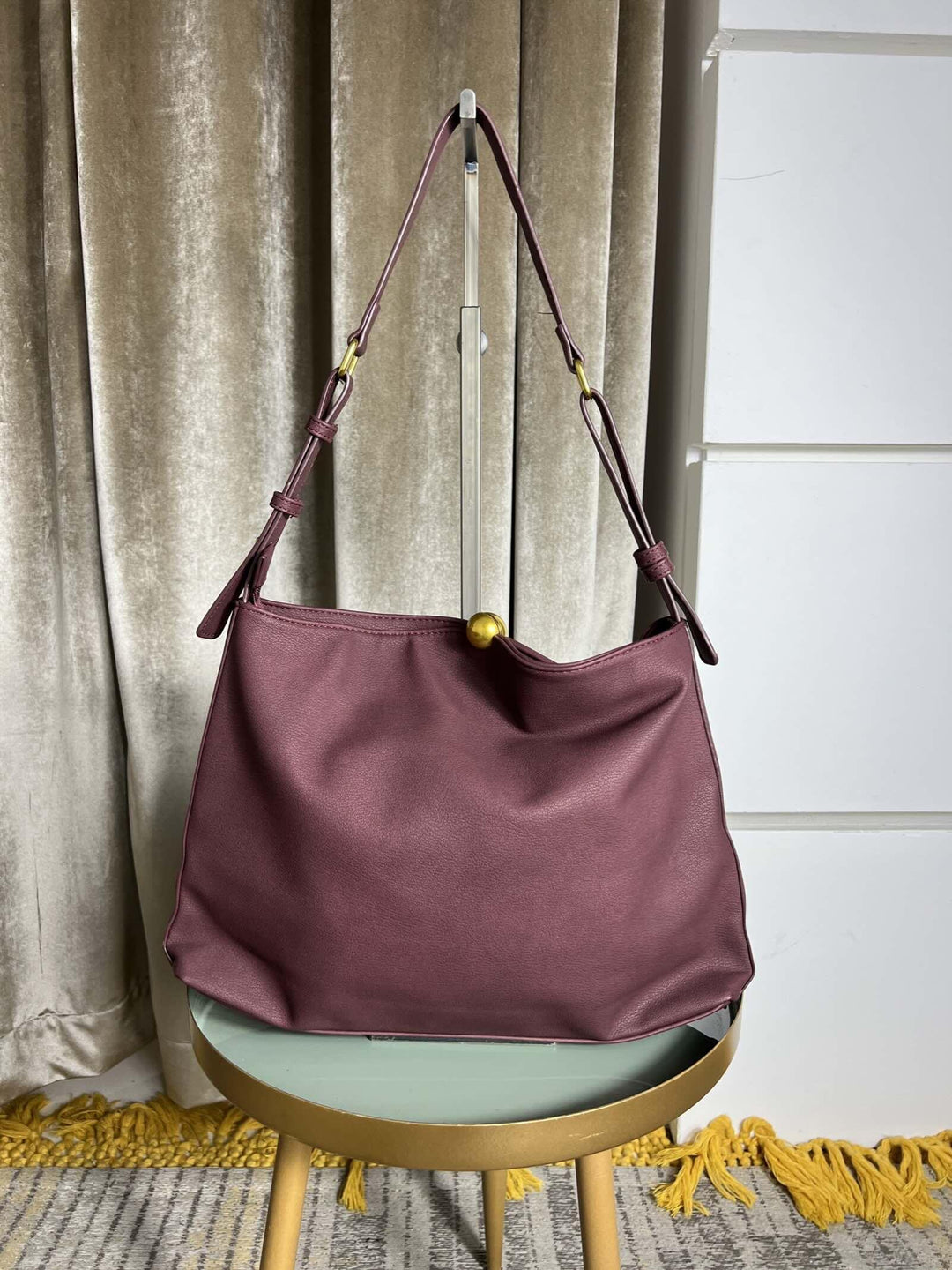 borsa media a spalla in ecopelle red S6301-30RED FEMME CAFE SELECTION