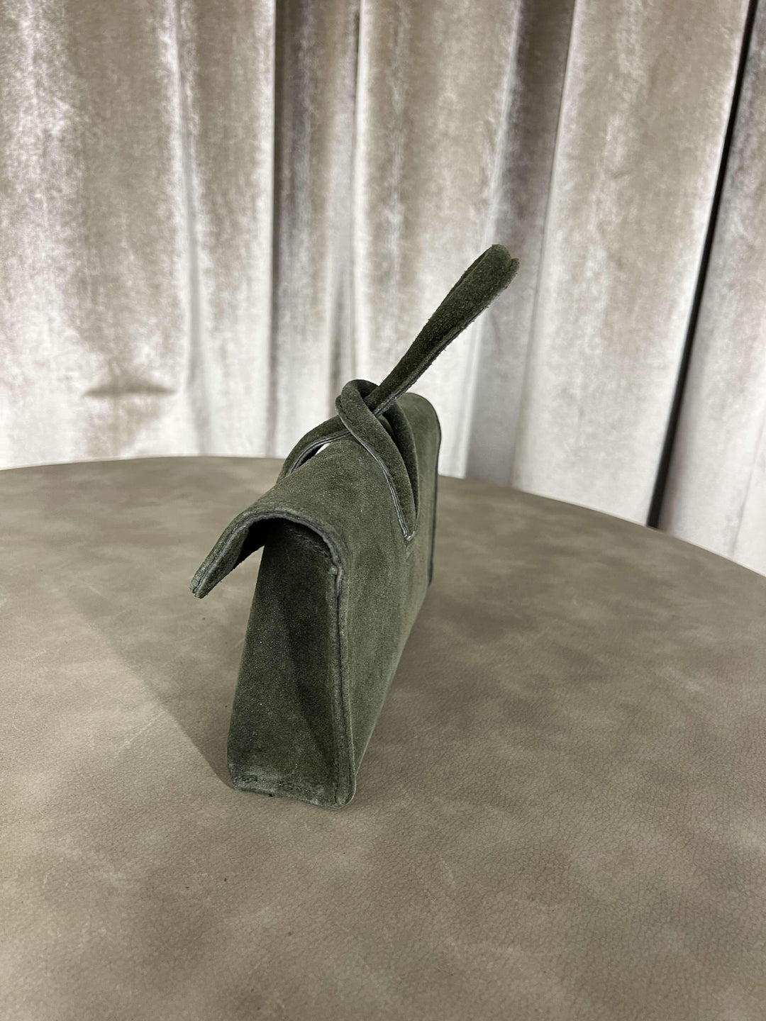 BORSA A NODO IN CAMOSCIO VERDE 200415VERDE FEMME CAFE SELECTION