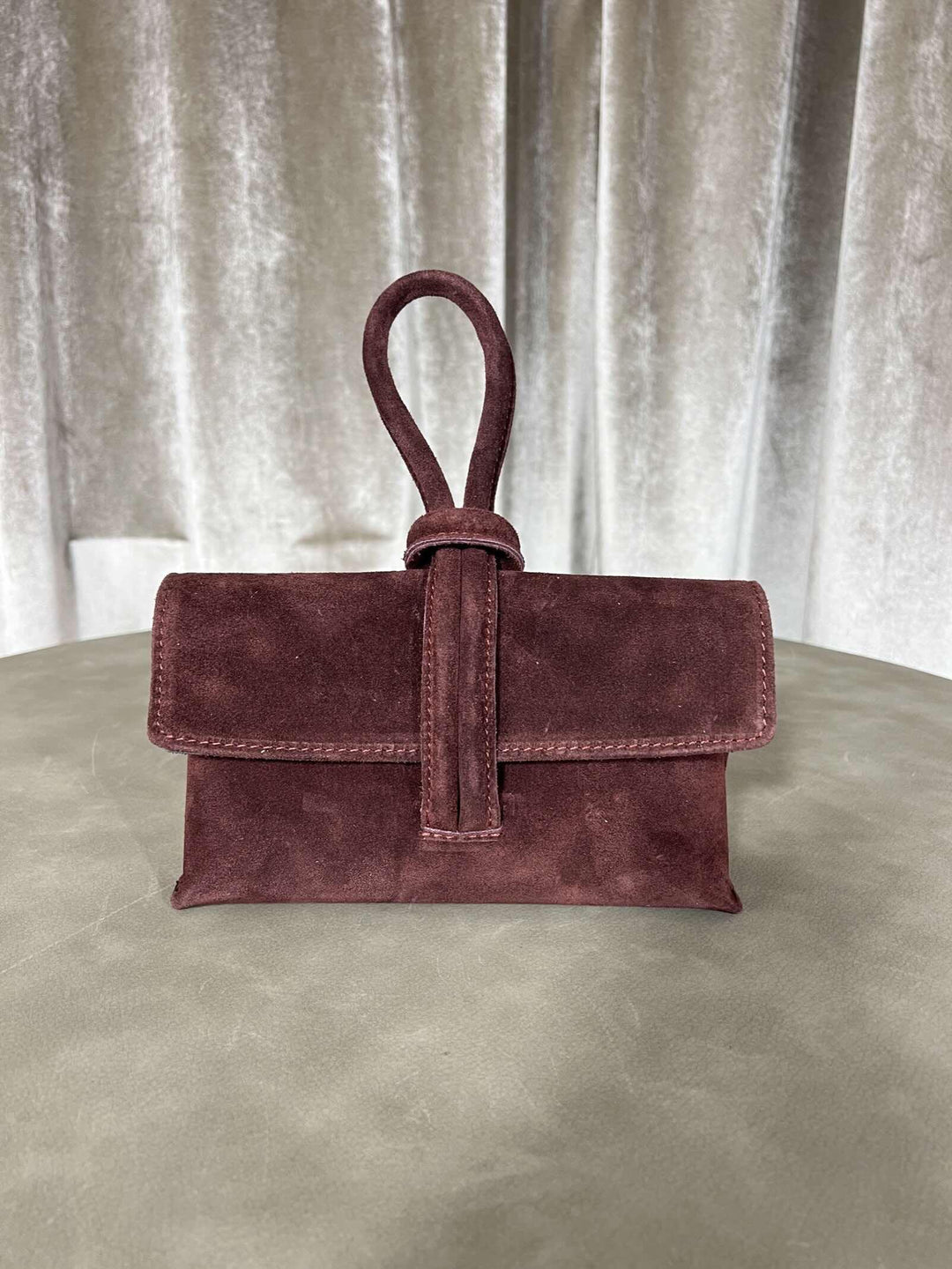 BORSA A NODO IN CAMOSCIO BORDEAUX 200415BORDEAUX FEMME CAFE SELECTION