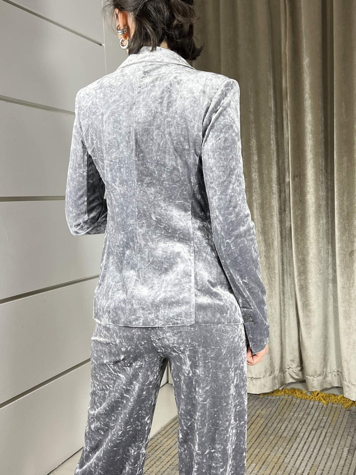 giacca in velluto martellato grigio chiaro 2S1536J343S733 PATRIZIA PEPE PREVIEW