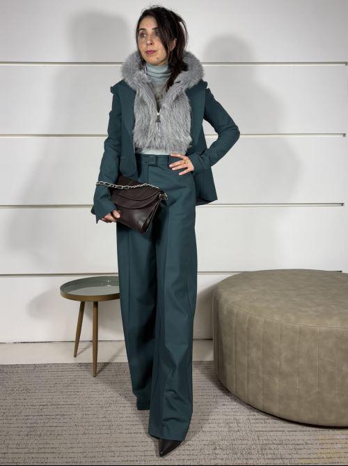 GIACCA UN BOTTONE VERDE 2S1537A475G619 PATRIZIA PEPE PREVIEW