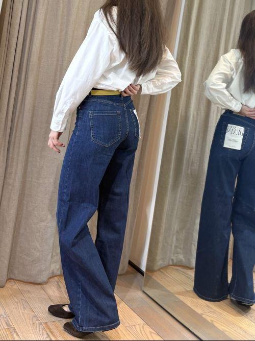 jeans wide leg denim medio scuro NINA001 iBLUES